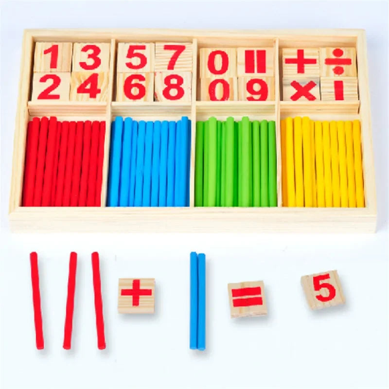 Children's Wooden Math Learning Toy